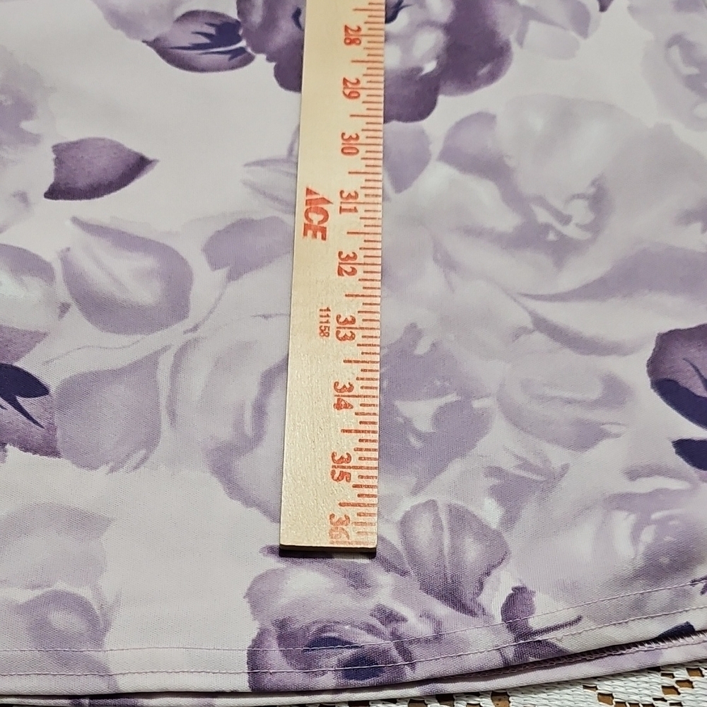 Floral Purple Sleeveless Dress - Picture 5 of 14
